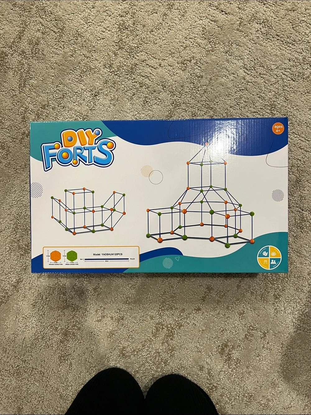 NEW DIY FORTS - Kids Building Set - Multicolor